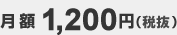 月額1,200円（税抜）